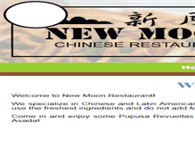 Tablet Screenshot of newmoon-restaurant.com